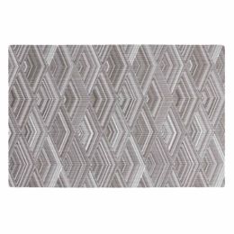 4 Pcs PVC Placemats Dining Table Place Mats Coffee Table Woven Polyester Non-slip Table Mats 17.7x11.8 inch, Brown